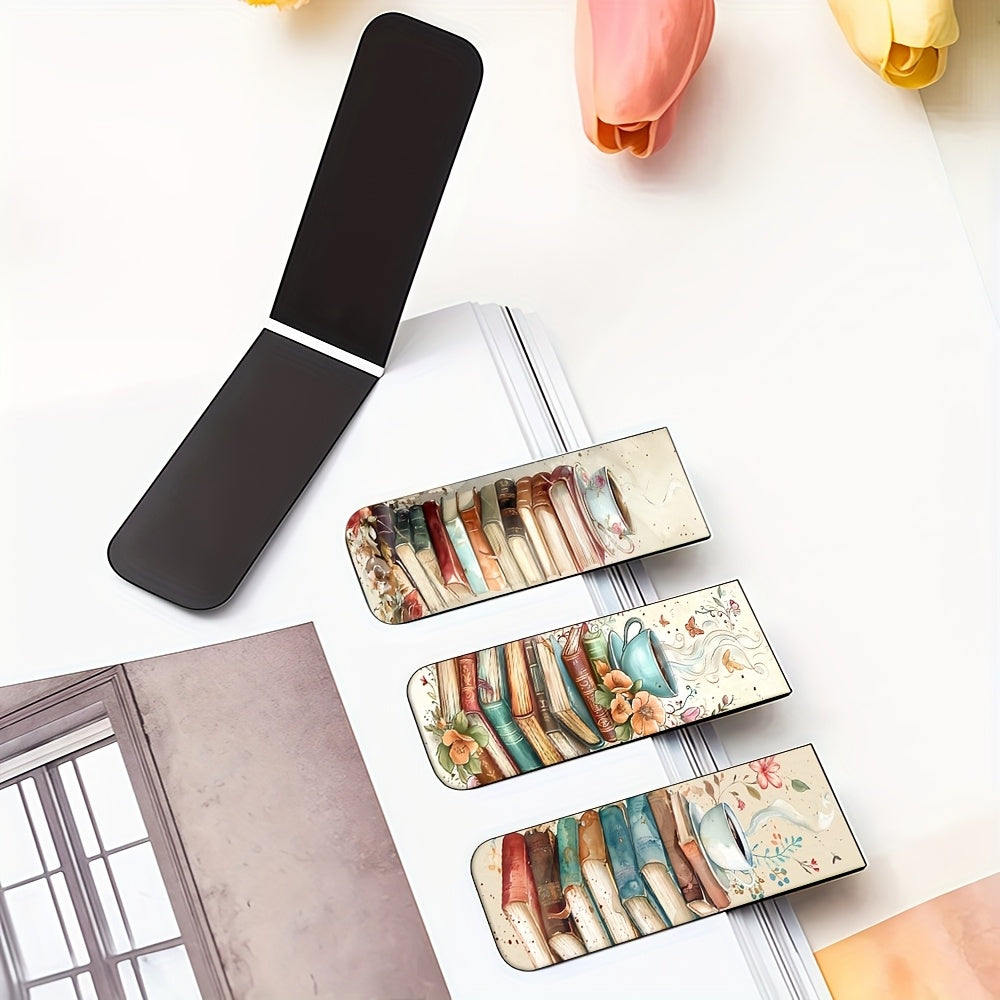 4pcs Magnetic Bookmark Set