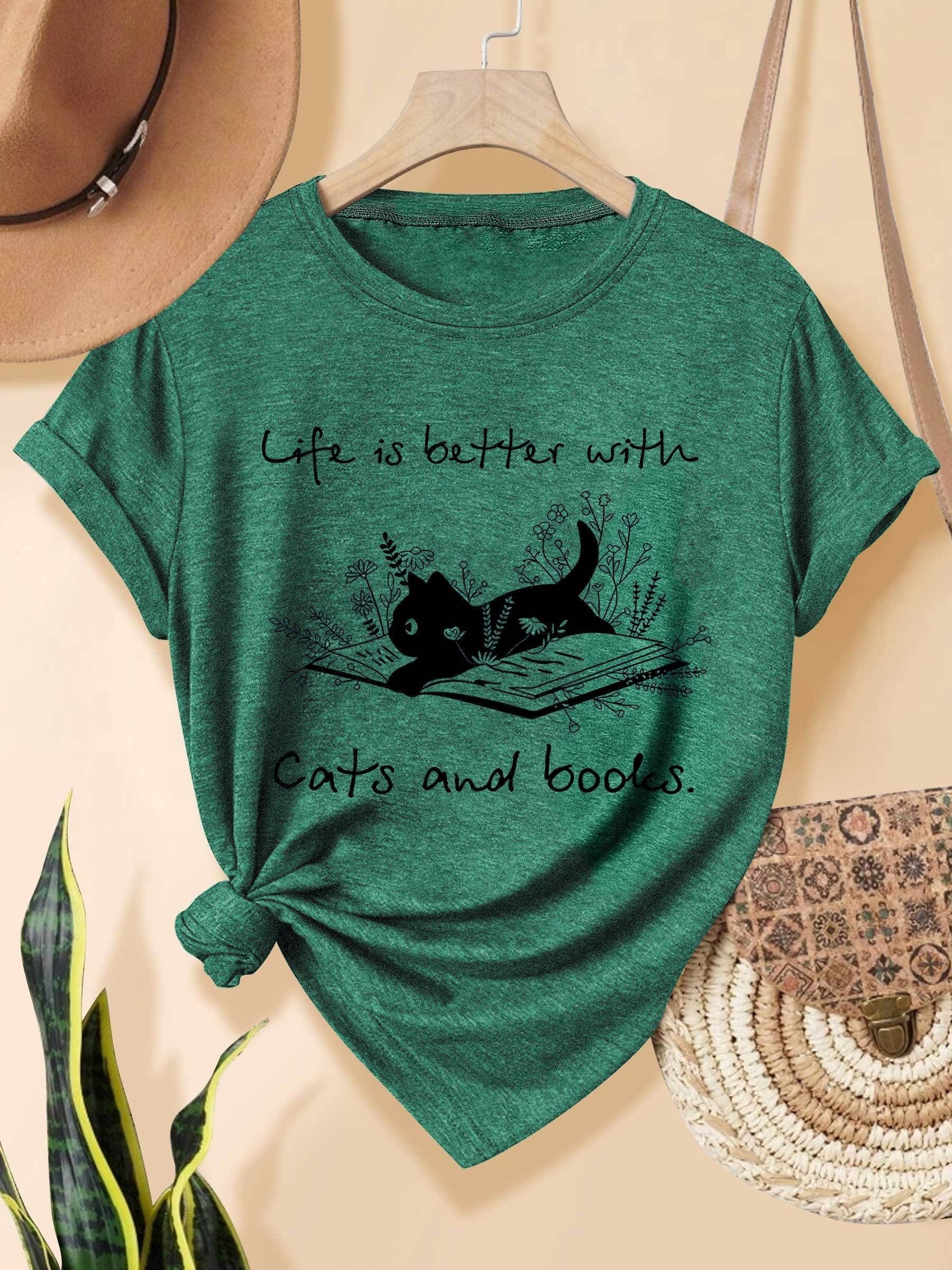 Women's Vintage Cat Lover T-Shirt