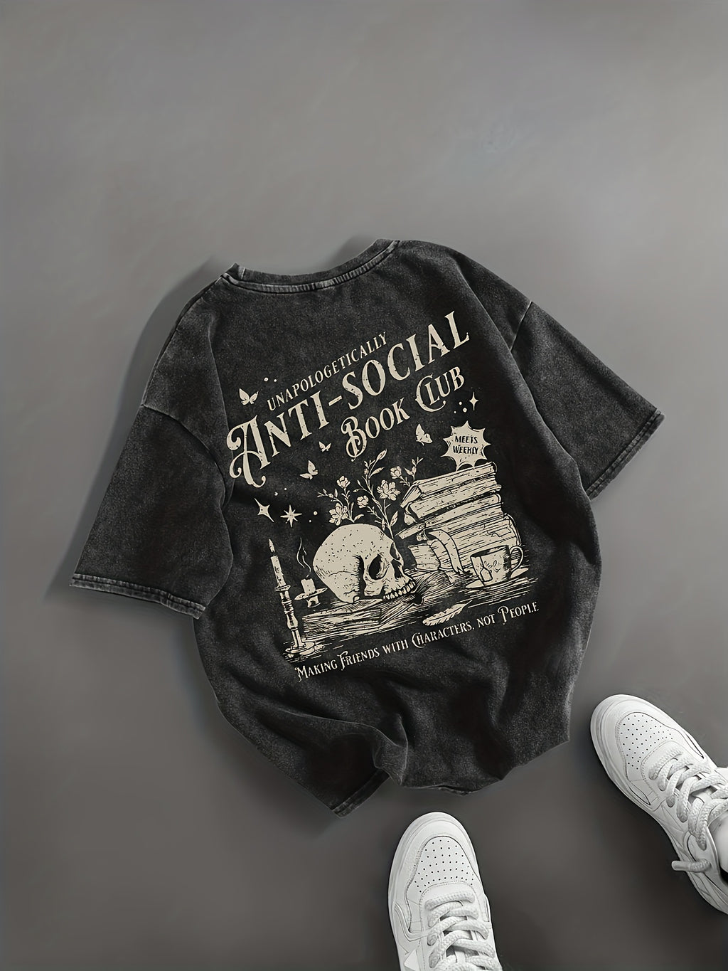 "Unapologetically Anti-Social Book Club" Tee