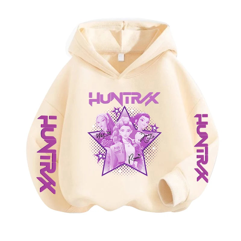 2026 New in Fashio Style Hoodie Kids Kpop Demon Hunters Children's Sweatshirt Cute Tiger Harajuku Hoody for Boys Girls Unisex