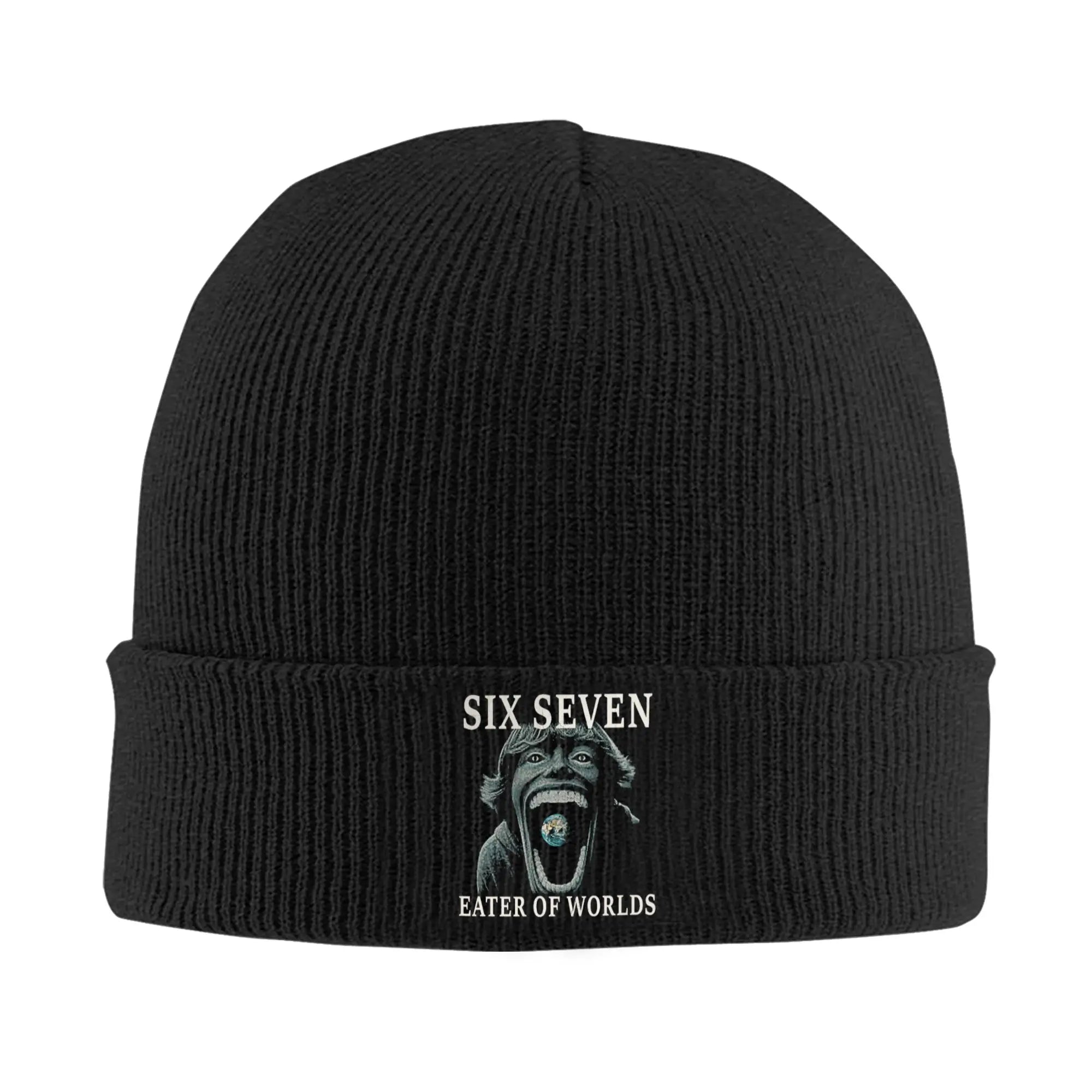 Funny Hands Six Seven 6 7 Meme Knitted Caps for Women Men Beanie Winter Hats Acrylic  Casual Melon Cap