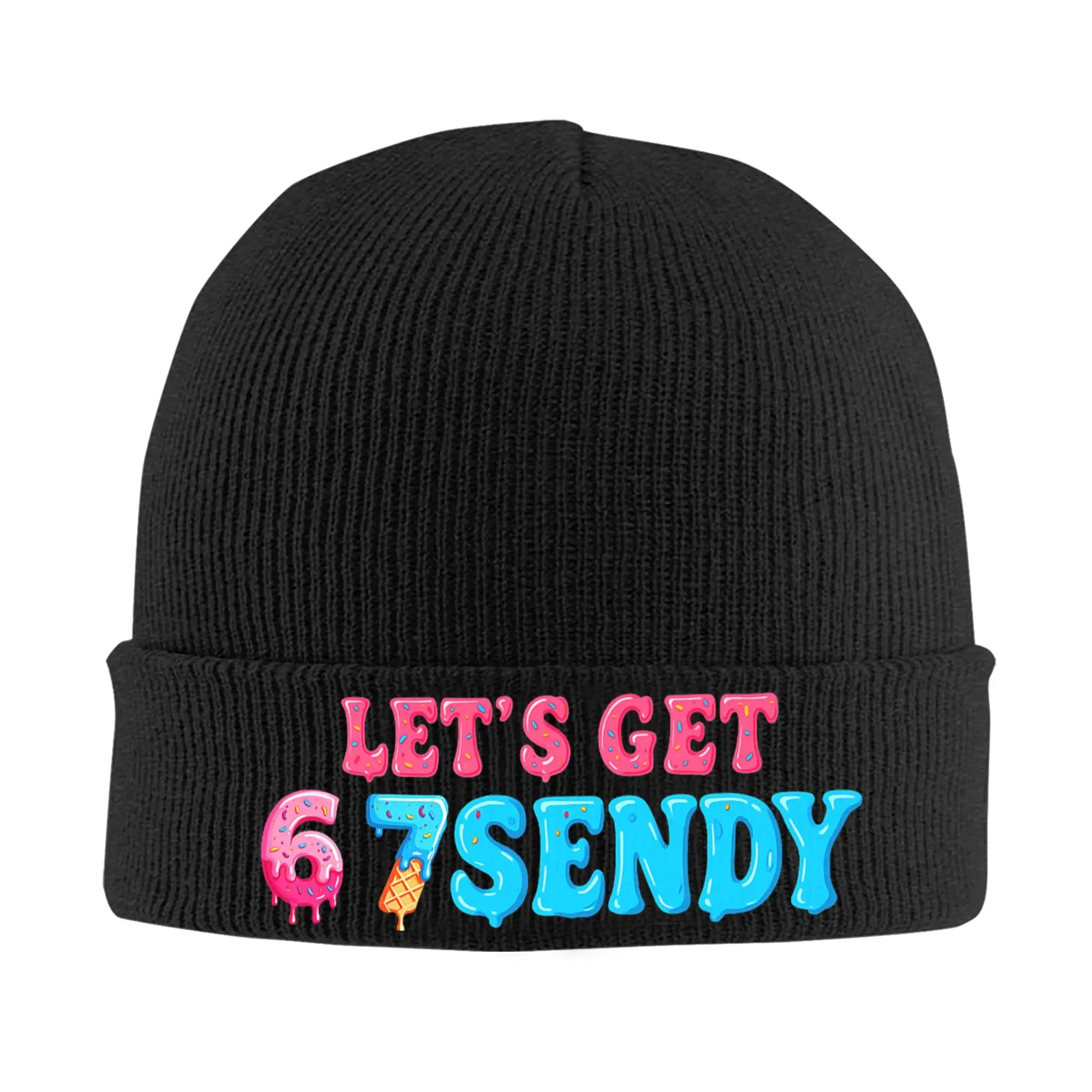 Funny Hands Six Seven 6 7 Meme Knitted Caps for Women Men Beanie Winter Hats Acrylic  Casual Melon Cap