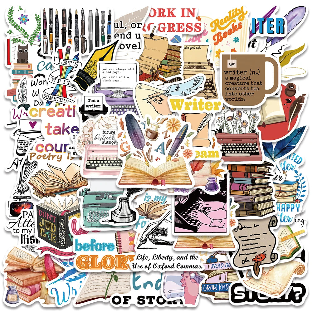 50PCS Smutty Dark Romance Bookish Stickers