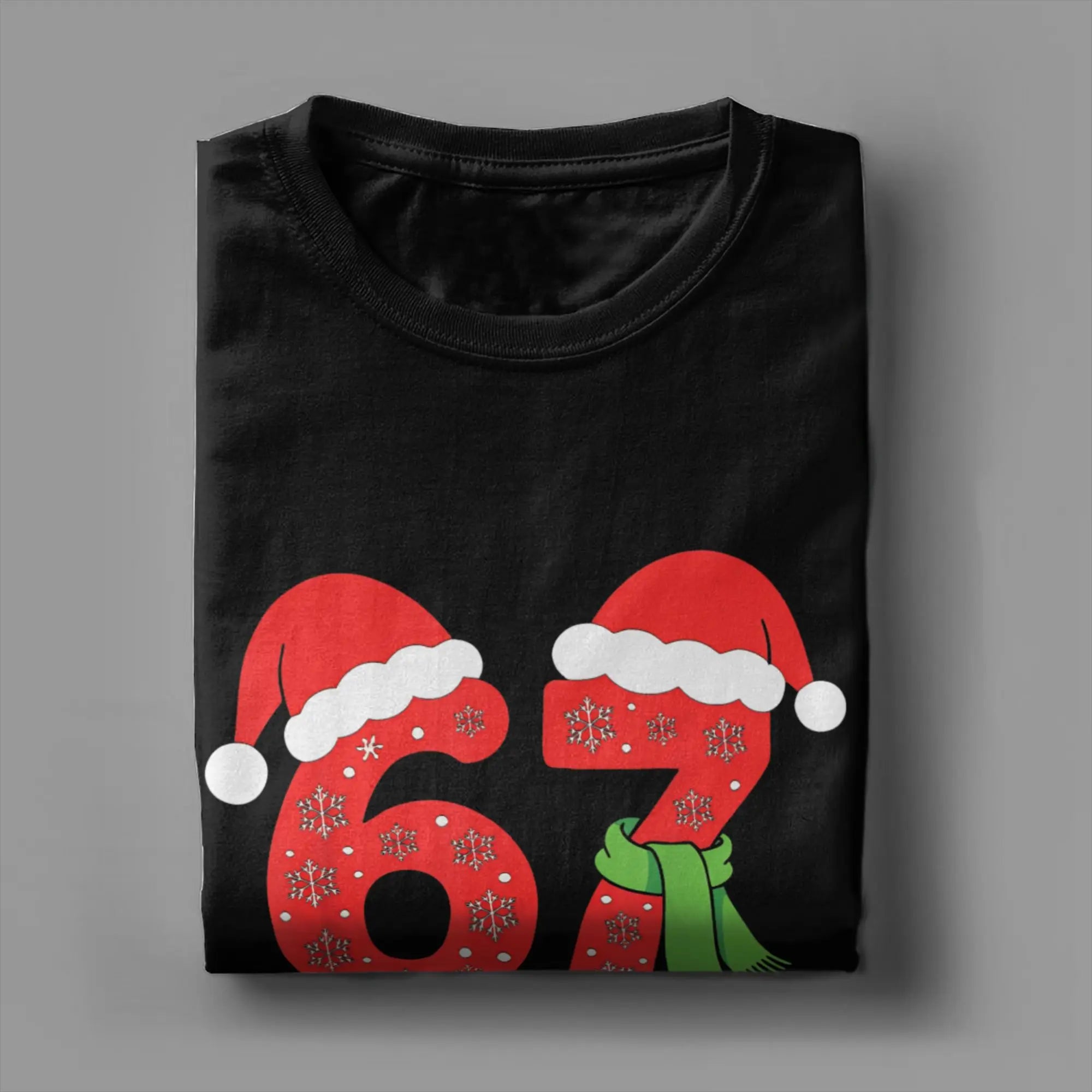 67 Christmas Six Seven Snow Brainrot Meme Kids Teens Boys  Graphic Printing T Shirts for Men Women  Pure Tee Shirt Clothes