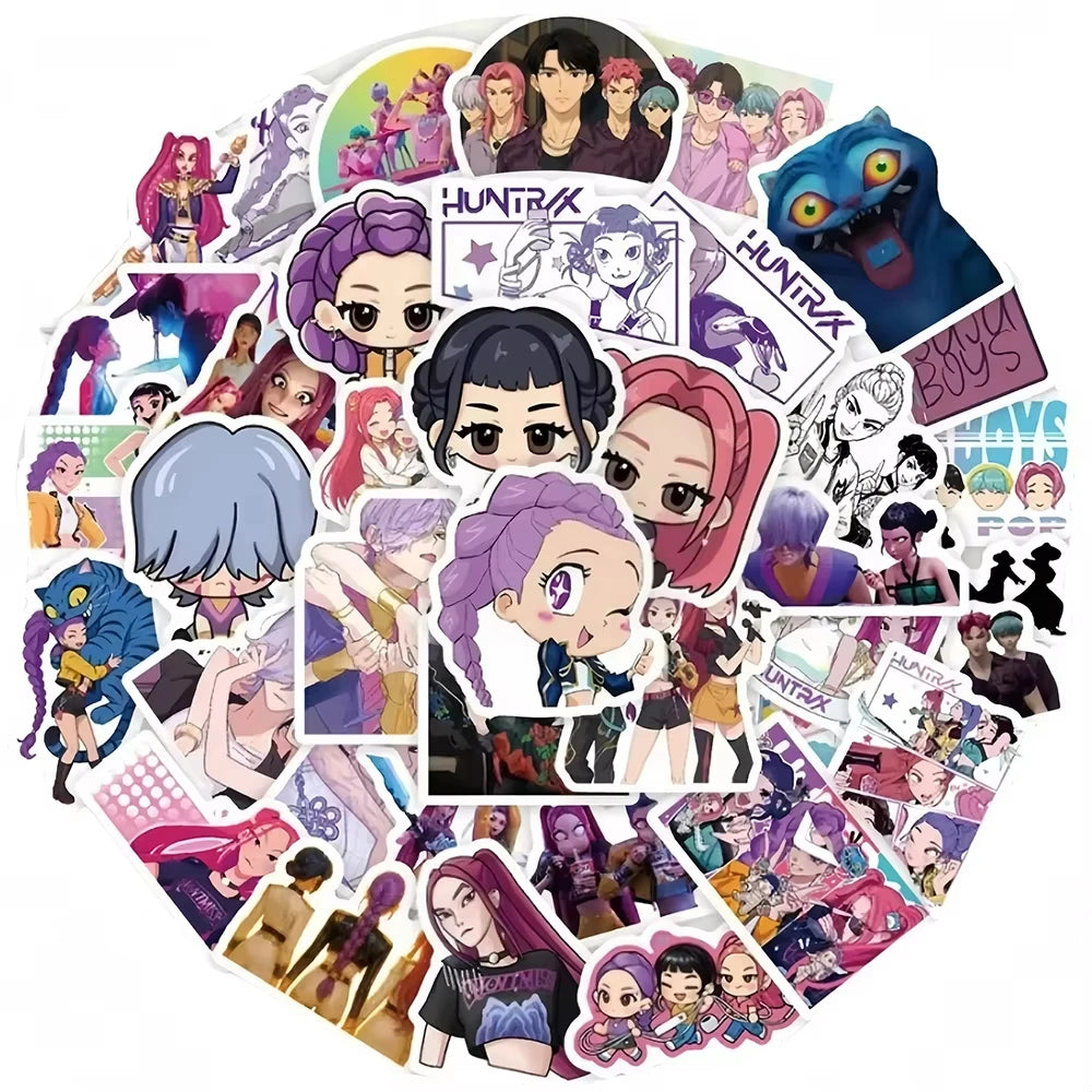 K-Ppop Demon Hunter Disposable Tableware Set Paper Cups And Cake Topper for Birthday Christmas Party Supplies Favors Gift Bag