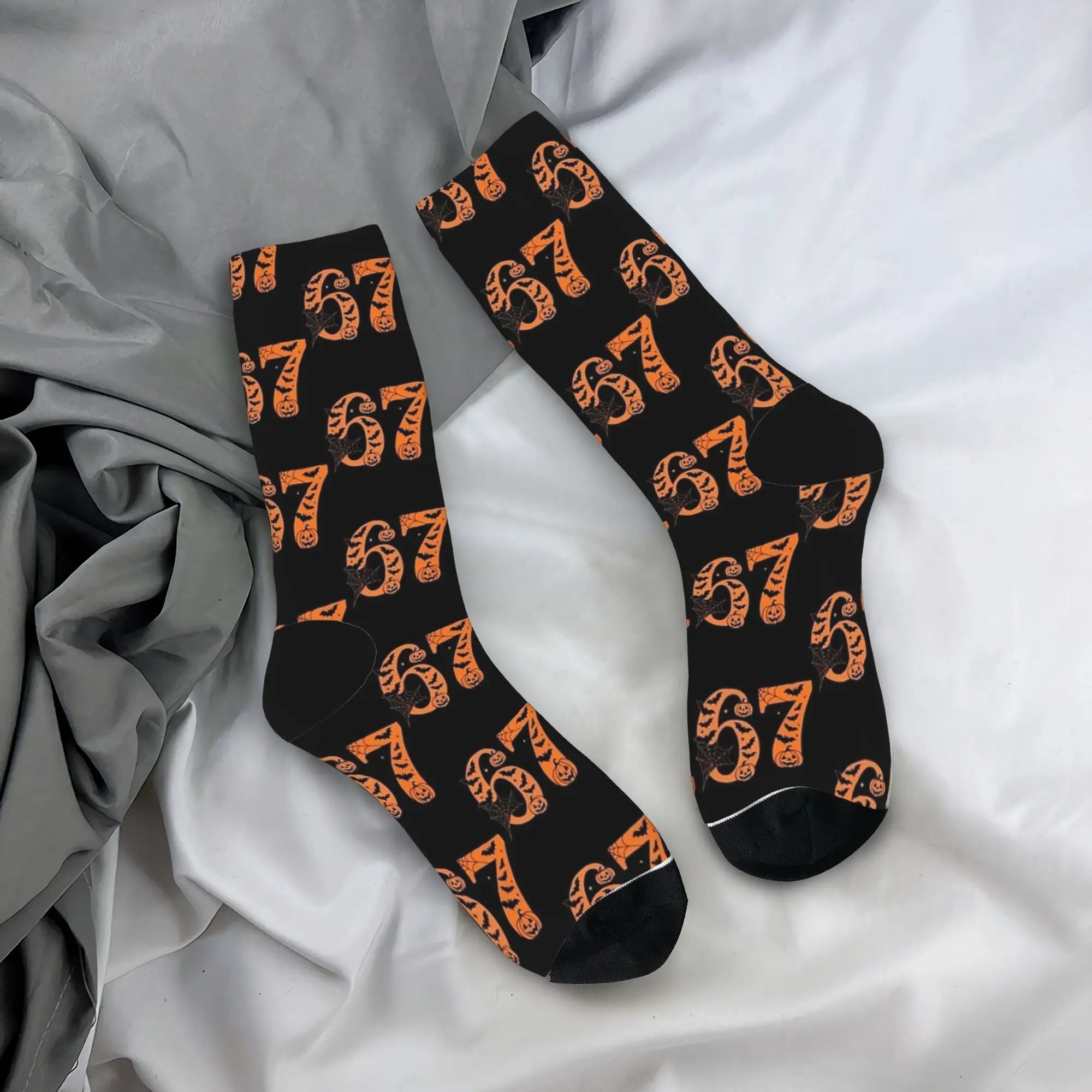 67 Ice Cream Drip Meme Six Seven Gen Alpha Slang Socks Anti-Slip Stockings Adults Men Quality Running Socks Winter Casual Socks