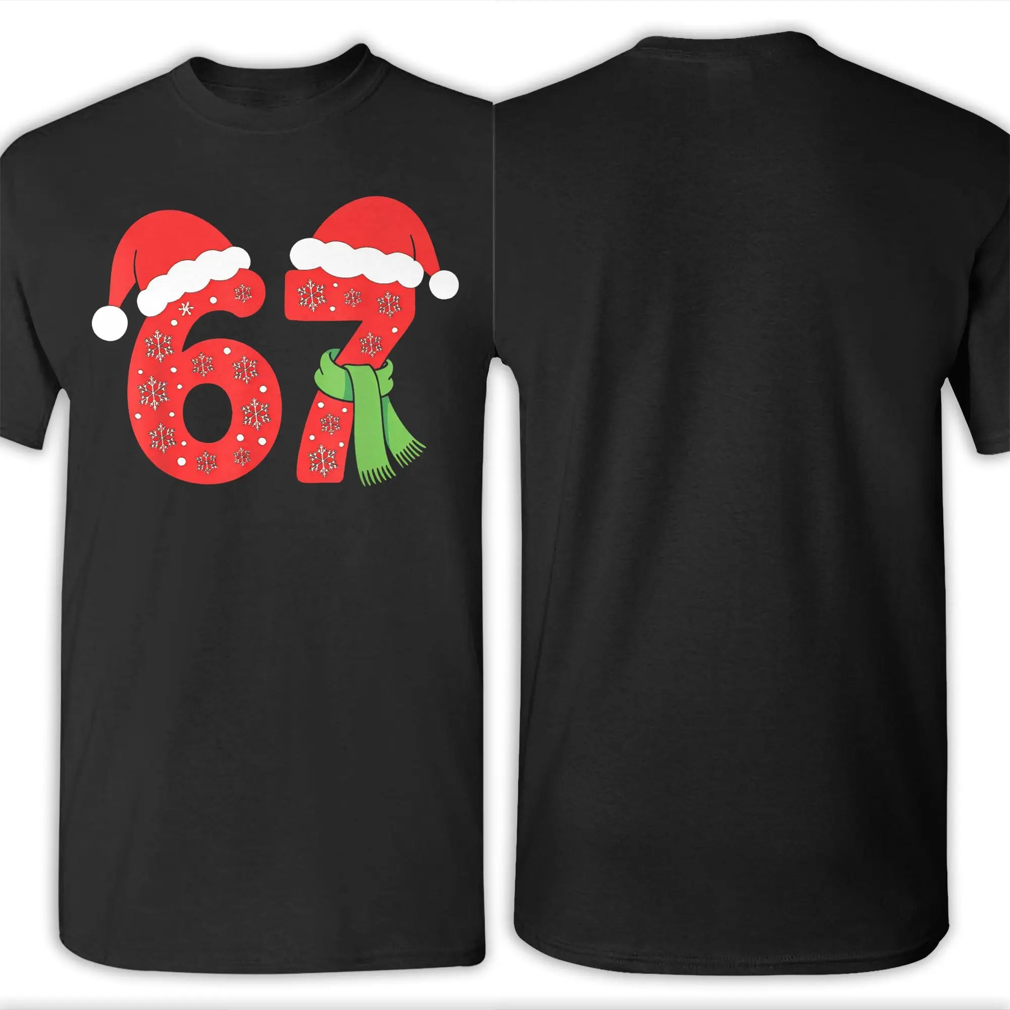 67 Christmas Six Seven Snow Brainrot Meme Kids Teens Boys  Graphic Printing T Shirts for Men Women  Pure Tee Shirt Clothes