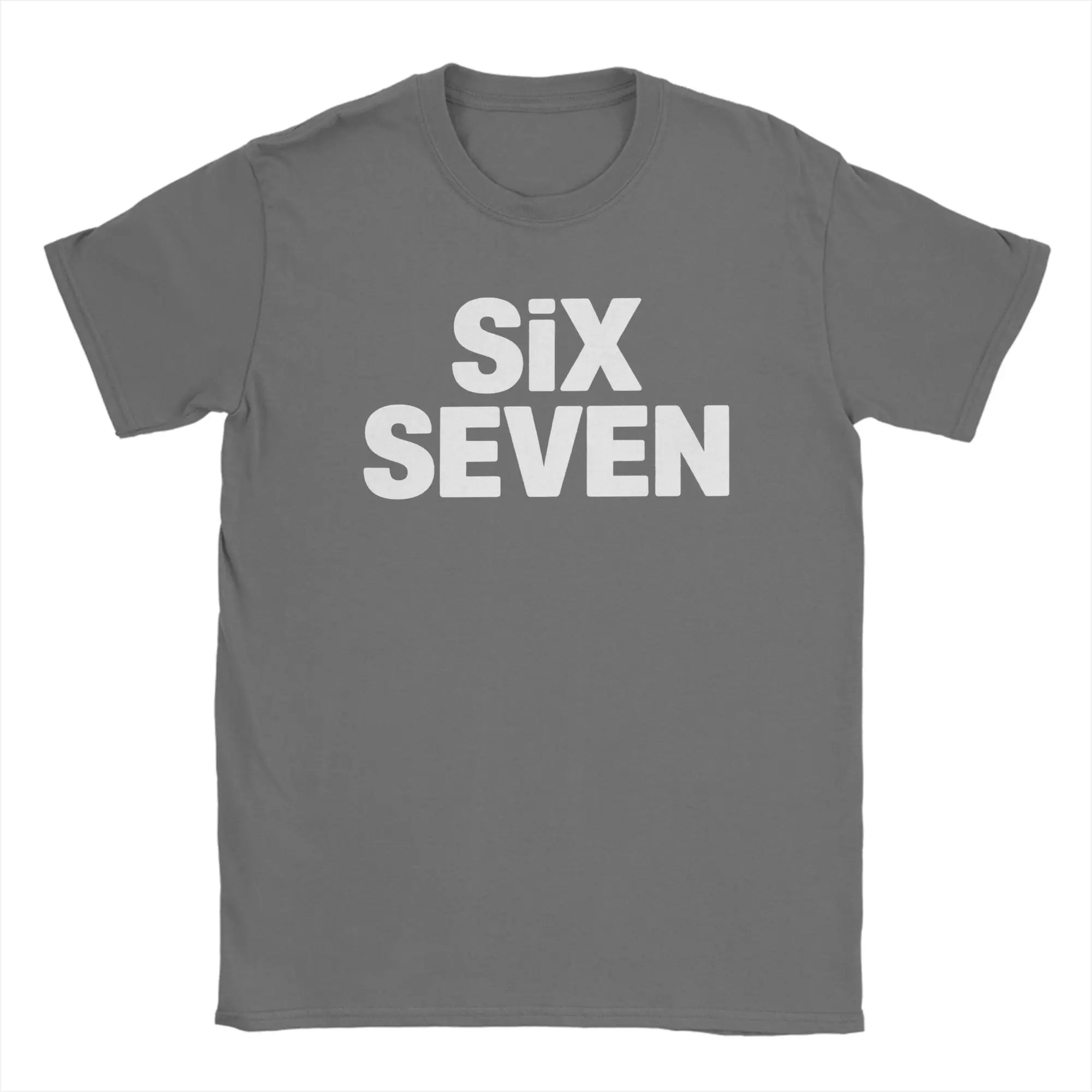 Casual T Shirt Summer Fun Six Seven 67 Meme Viral Gen Alpha Slang Design T-Shirts Cotton Tshirt Men Y2K Casual Short Sleeve Tees