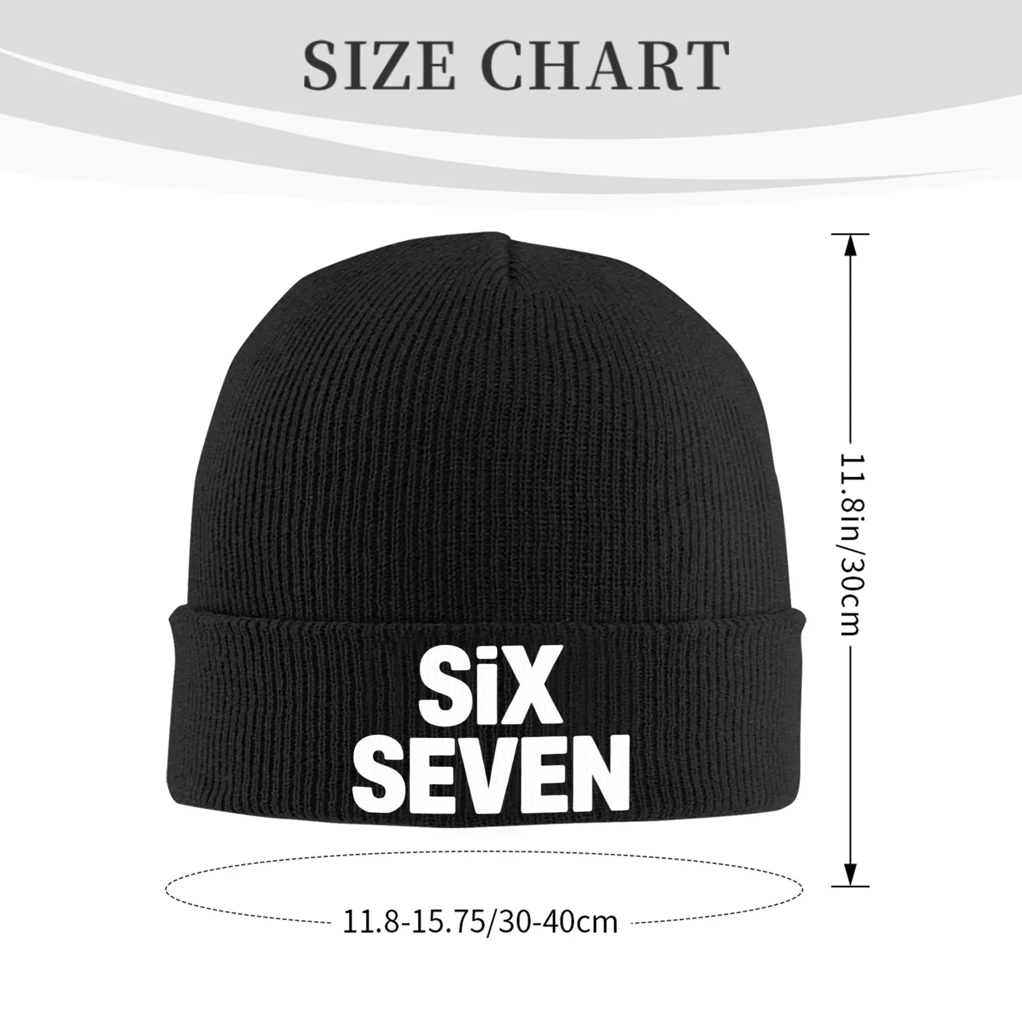Fun Six Seven 67 Meme Viral Gen Alpha Slang Design Knit Hat Retro Caps Adult Kpop Beanie Hats Winter Design Warm Bonnet Hats