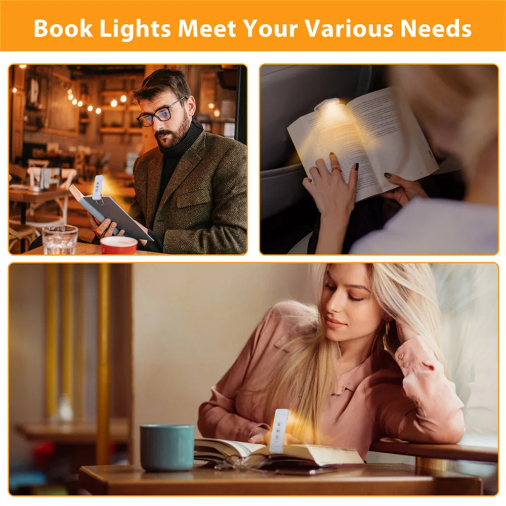 Clip-on Bookmark Book Light