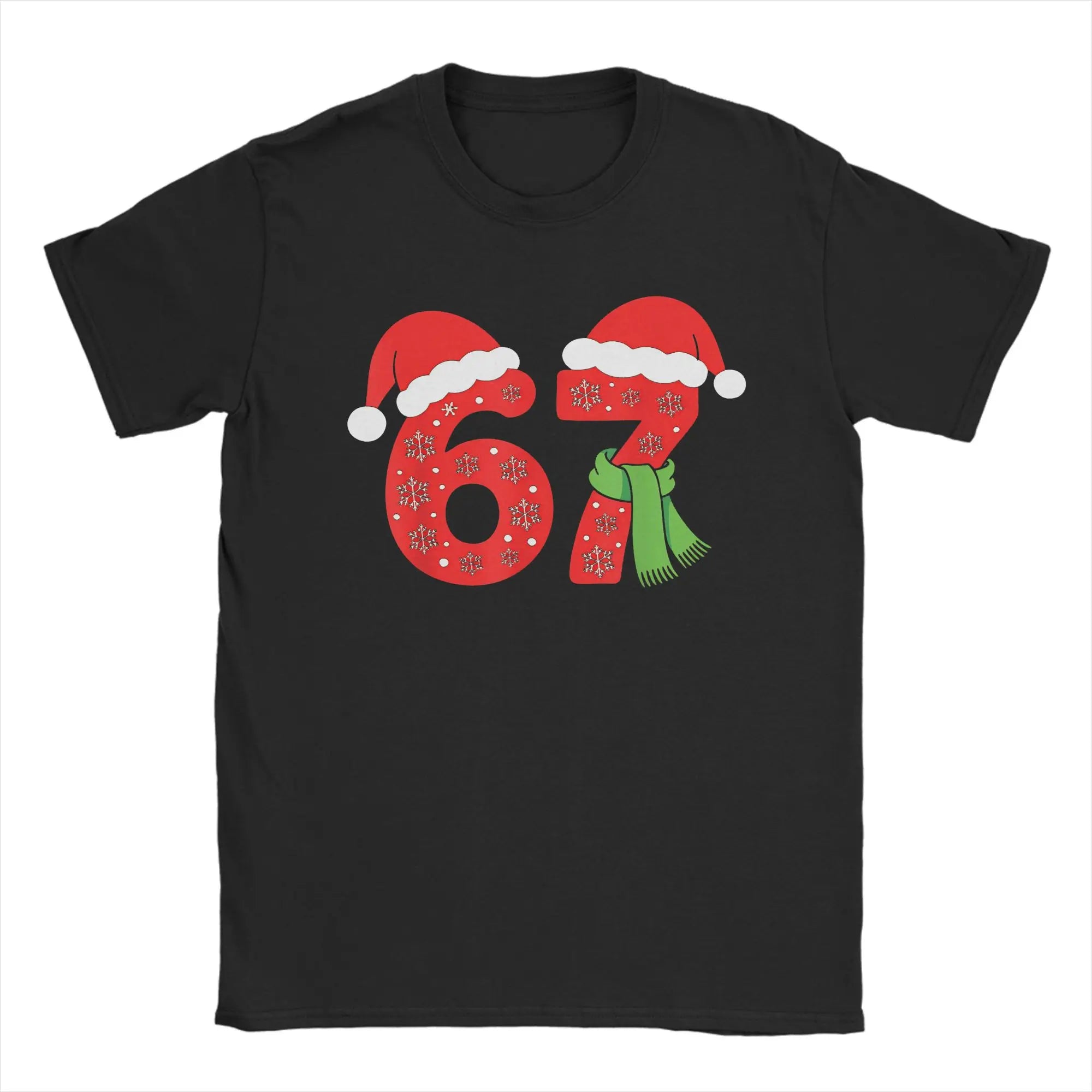 67 Christmas Six Seven Snow Brainrot Meme Kids Teens Boys  Graphic Printing T Shirts for Men Women  Pure Tee Shirt Clothes