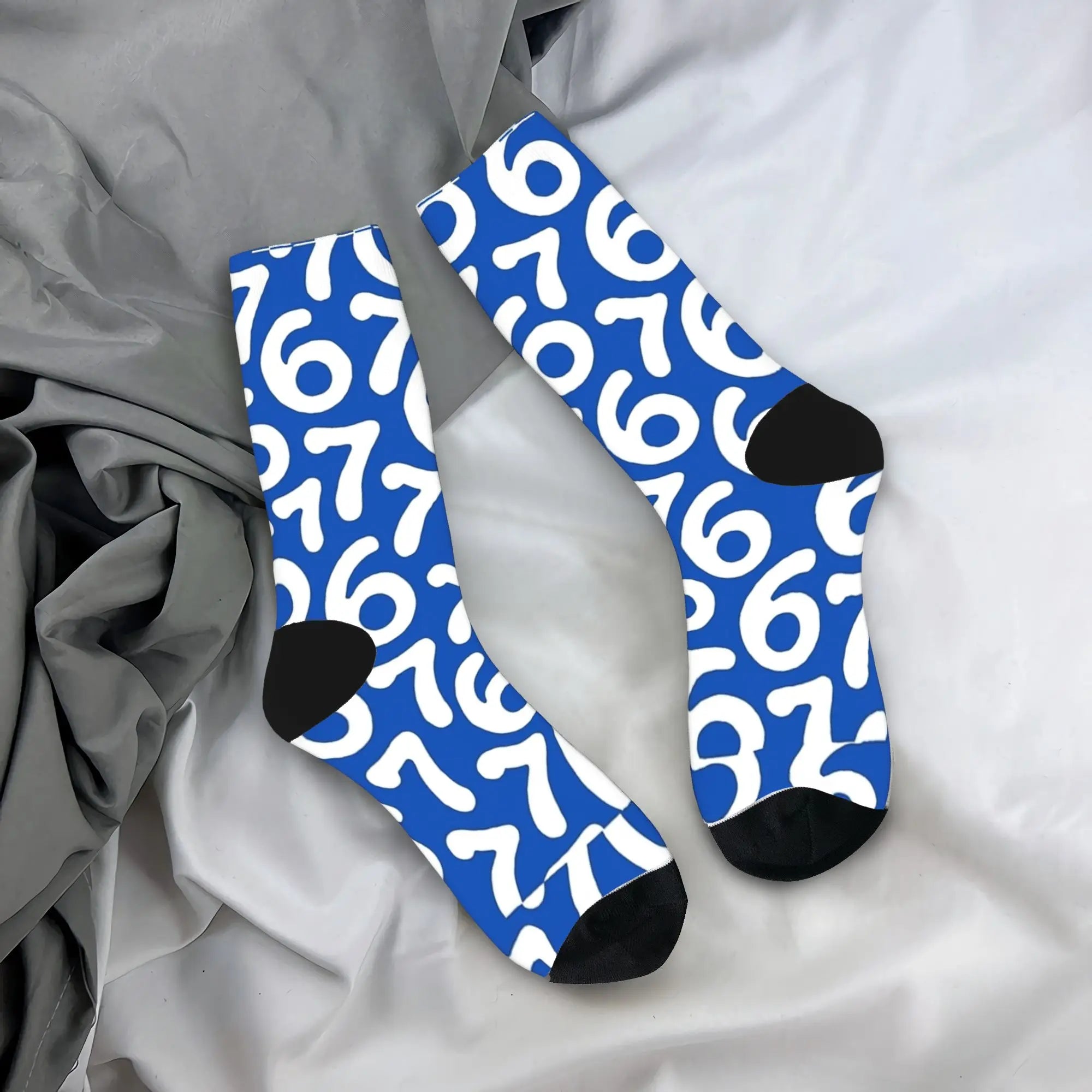 67 Ice Cream Drip Meme Six Seven Gen Alpha Slang Socks Anti-Slip Stockings Adults Men Quality Running Socks Winter Casual Socks