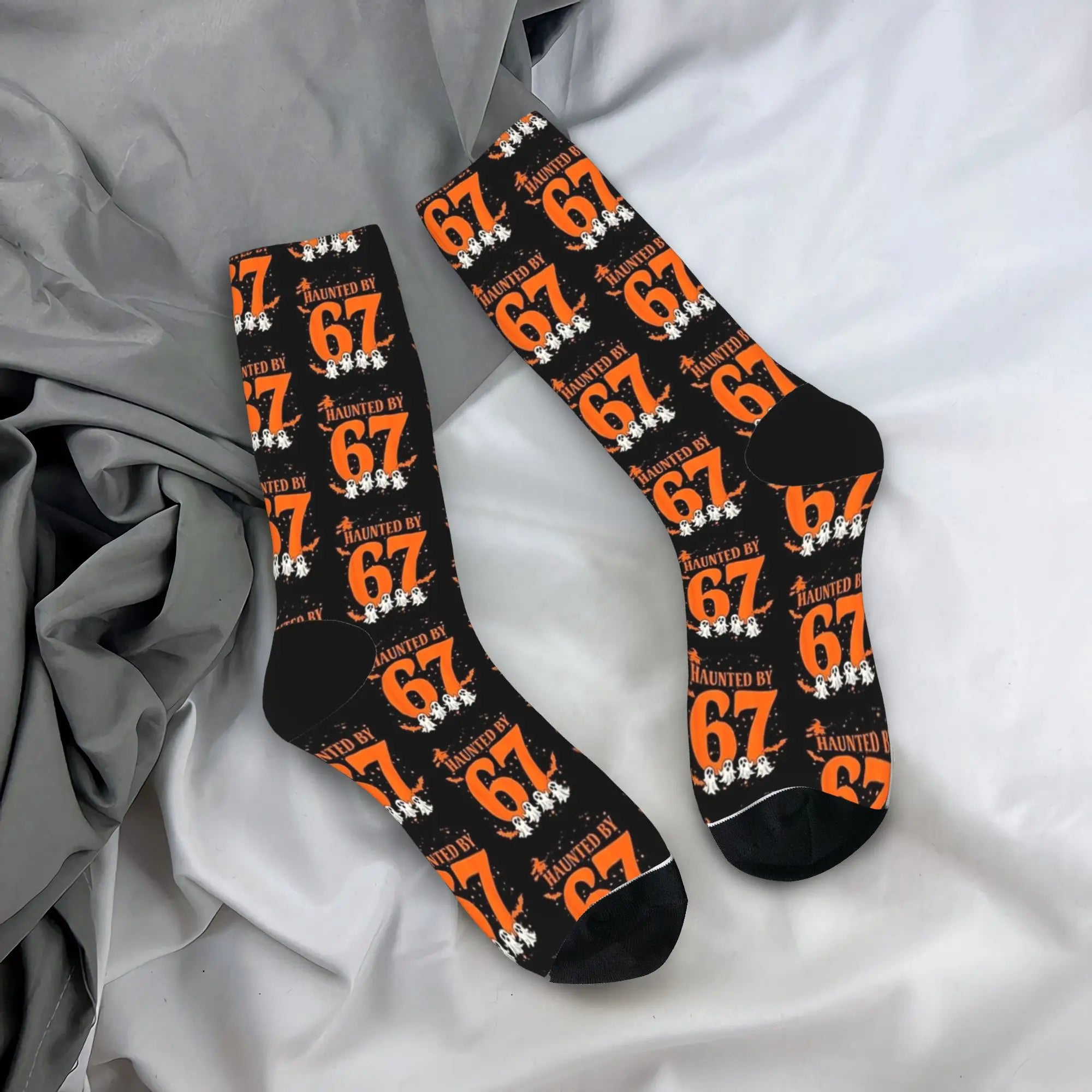 Six Seven Bruh Skeleton 67 Stockings  Fashion Socks Women Men Soft Socks Winter Cycling Design Anti Skid Socks Birthday Present