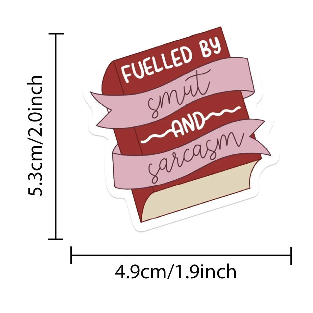 50PCS Smutty Dark Romance Bookish Stickers