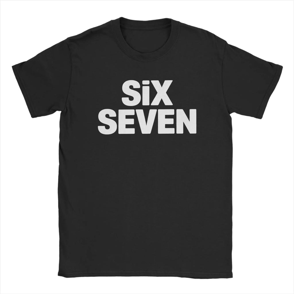 Casual T Shirt Summer Fun Six Seven 67 Meme Viral Gen Alpha Slang Design T-Shirts Cotton Tshirt Men Y2K Casual Short Sleeve Tees
