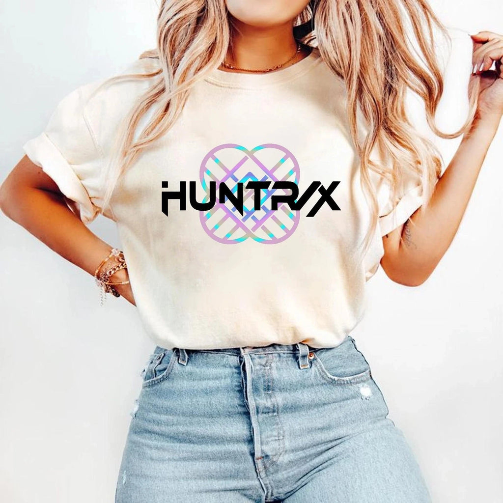 Demon Hunters Logo Shirt Huntrix Kpop Shirt Huntrix Merch T-Shirt Graphic Short Sleeve Shirt Unisex Men Women Summer