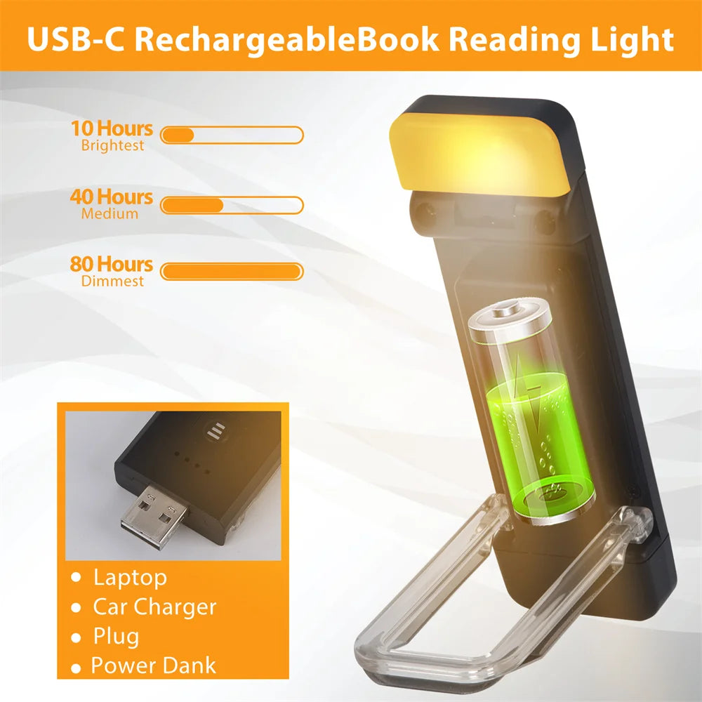 Clip-on Bookmark Book Light