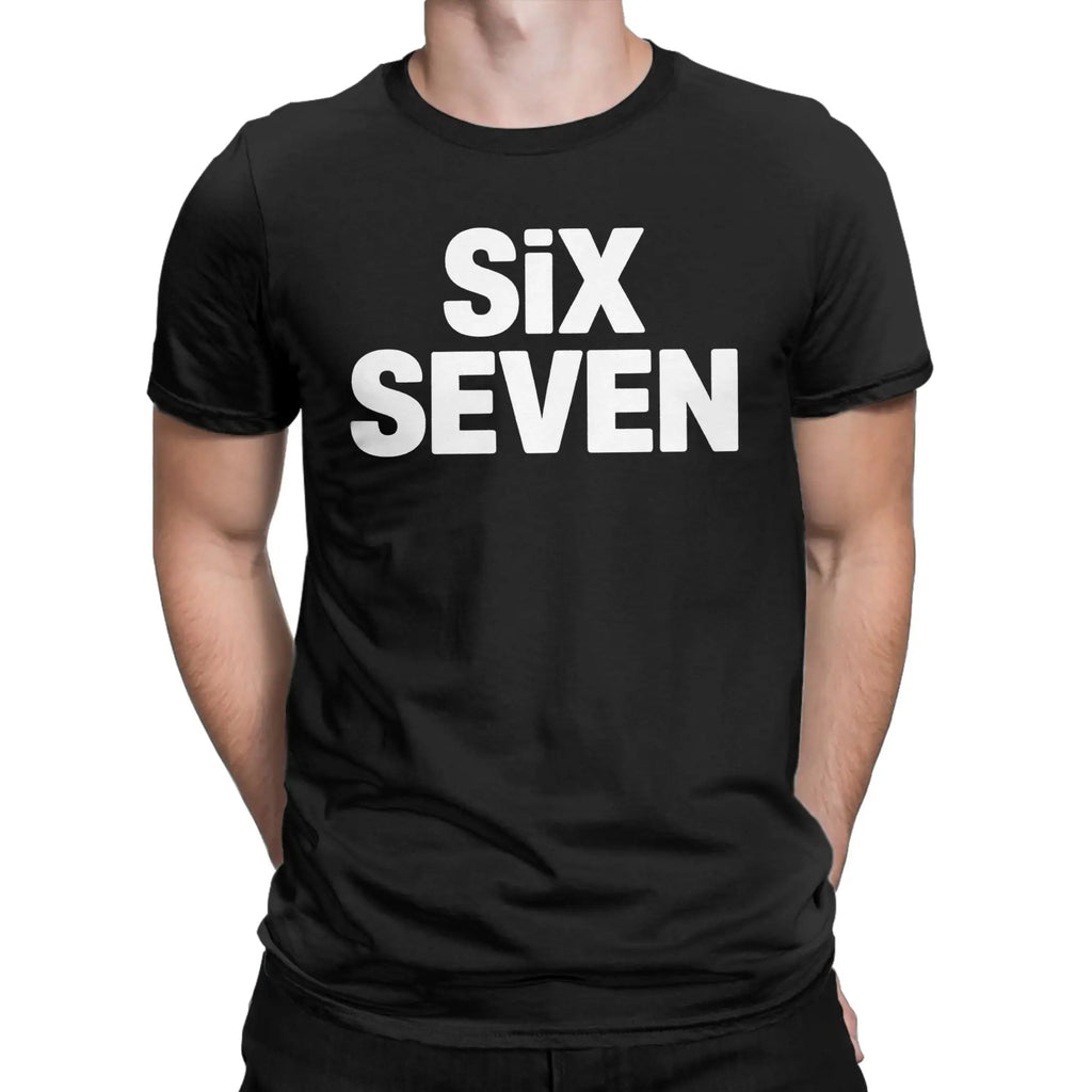 Casual T Shirt Summer Fun Six Seven 67 Meme Viral Gen Alpha Slang Design T-Shirts Cotton Tshirt Men Y2K Casual Short Sleeve Tees