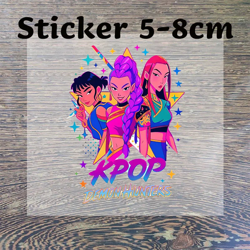 Kpop Demon Hunters T-shirts for Boys Girls Anime Cartoon Cute Short Sleeved Top Children Summer Fashion T-shirt Kids Clothes