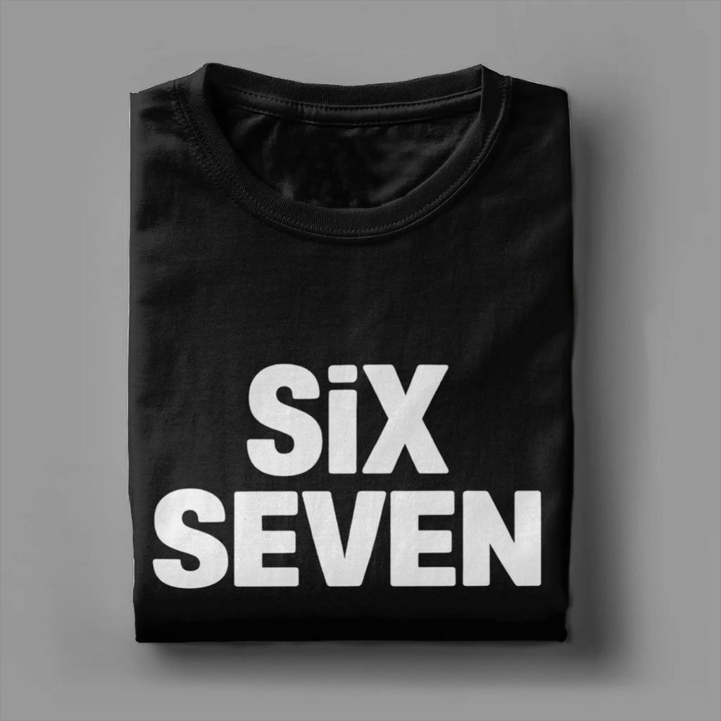 Casual T Shirt Summer Fun Six Seven 67 Meme Viral Gen Alpha Slang Design T-Shirts Cotton Tshirt Men Y2K Casual Short Sleeve Tees