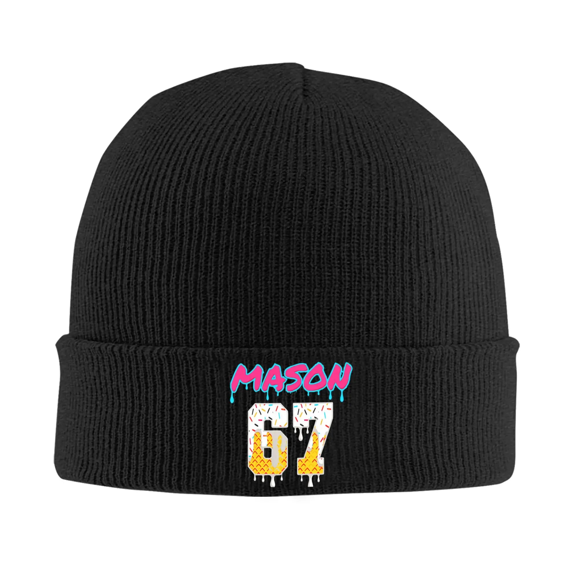 Funny Hands Six Seven 6 7 Meme Knitted Caps for Women Men Beanie Winter Hats Acrylic  Casual Melon Cap