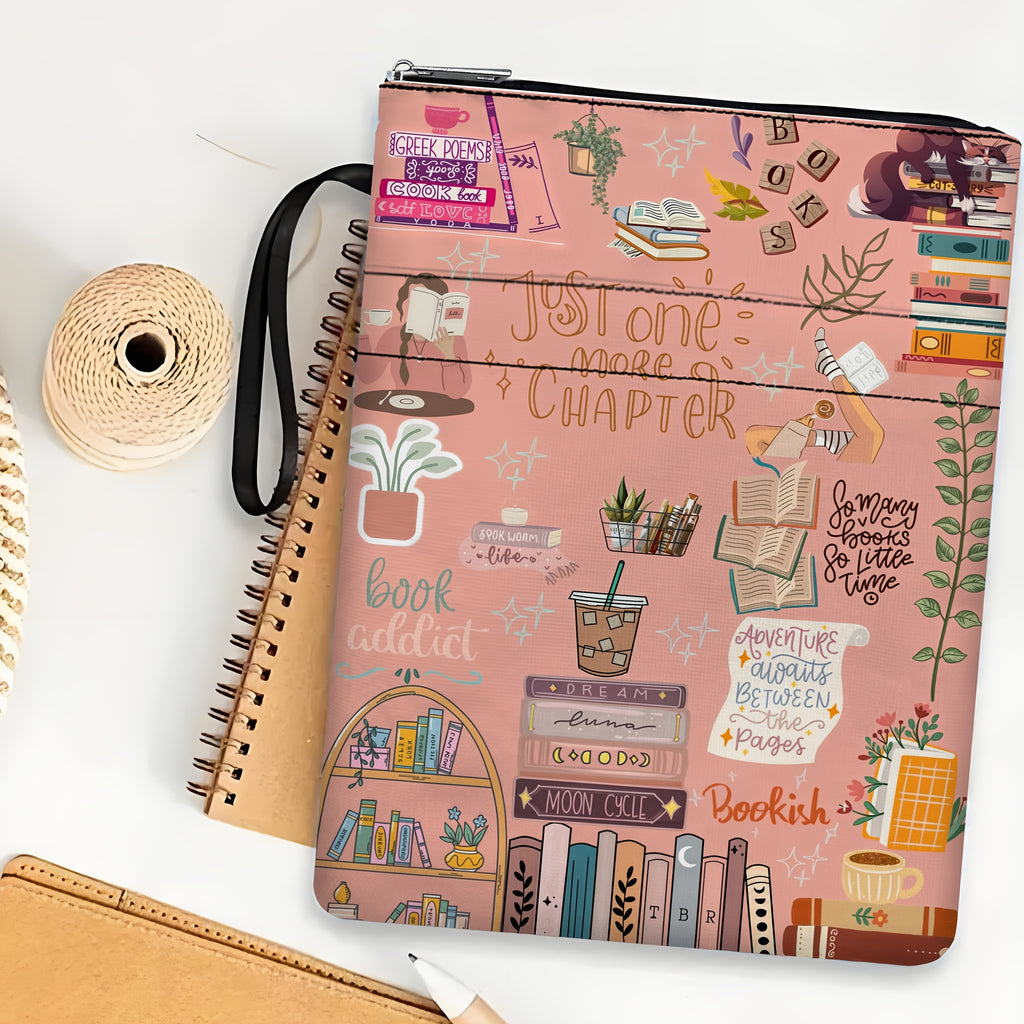 Pink Book Sleeve Bag