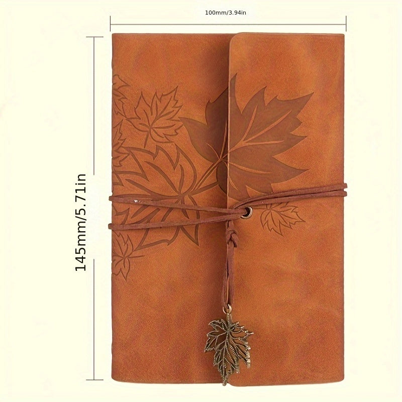 Retro Leaf Spiral Bound Notebook